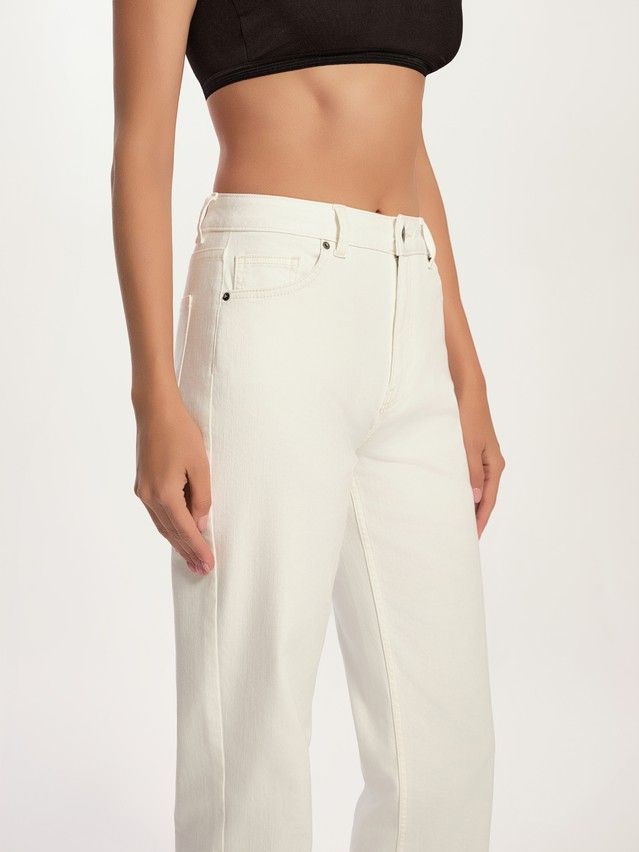 Denim trousers CONTE ELEGANT CON-769, s.170-102, off white - 3