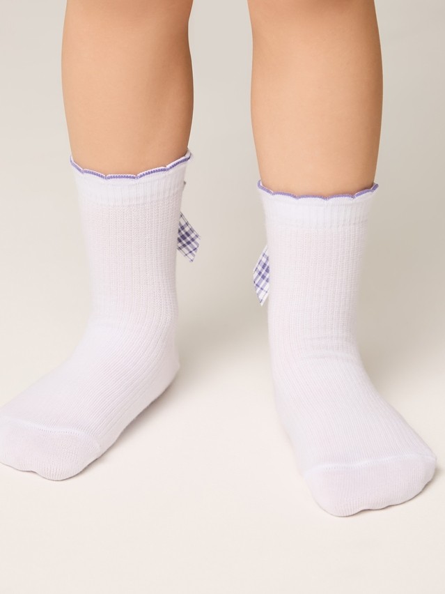 Children's socks CONTE-KIDS TIP-TOP, s.16, 065 white-lilac - 4