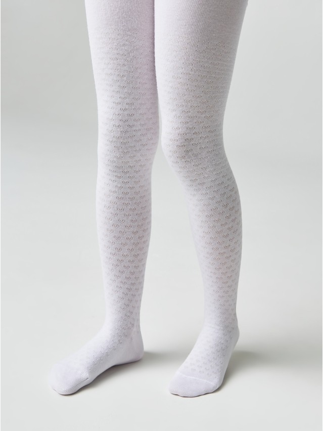 Children's tights CONTE-KIDS TIP-TOP, s.104-110 (16),362 white - 1