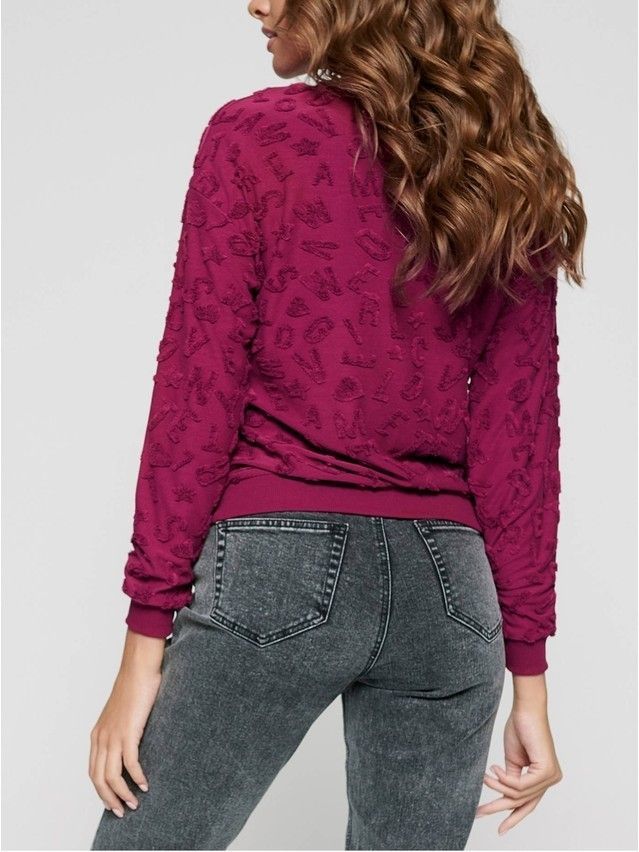 Sweatshirt LD 1050, s.170-100, red bordo - 3