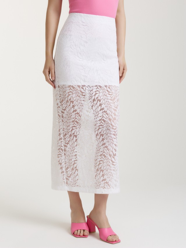 Women's skirt CONTE ELEGANT LU 3161, s.170-90, white - 3