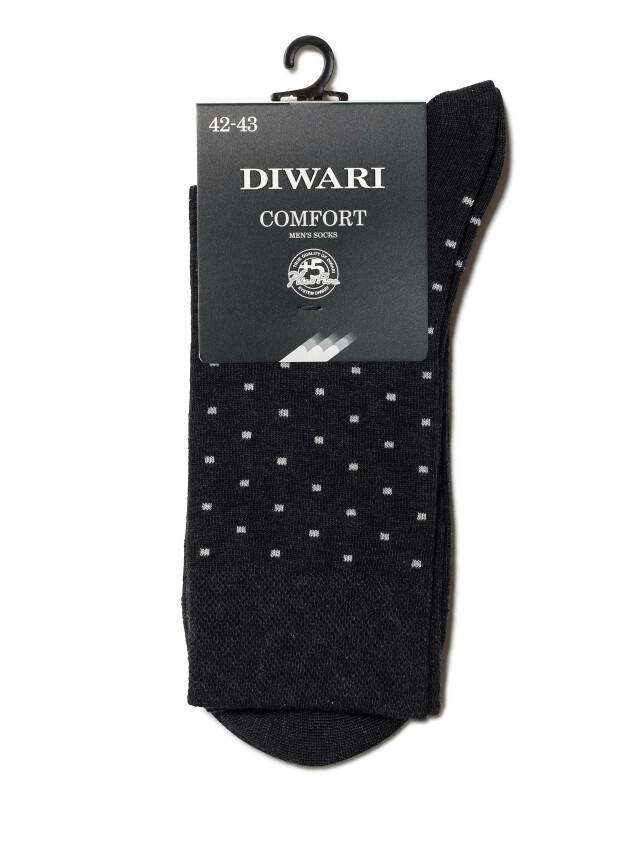 Men's socks COMFORT (melange) 7S-26SP, rives. 40-41, 040 black - 2