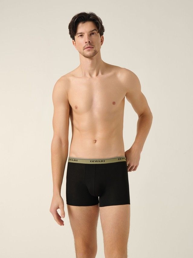 Men's underpants DIWARI PREMIUM MSH 1568, s.78,82, black-khaki strip - 1