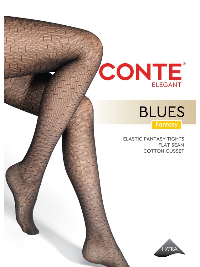 Women's tights CONTE ELEGANT BLUES, s.2, nero - 6