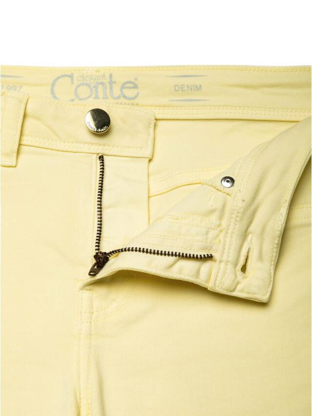 Denim trousers CONTE ELEGANT CON-38Y, s.170-102, pastel yellow - 8