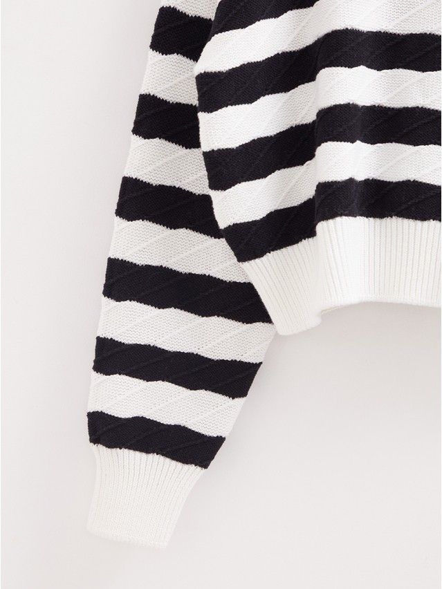 Women's pullover CONTE ELEGANT LDK2399, s.170-84, white-black - 8