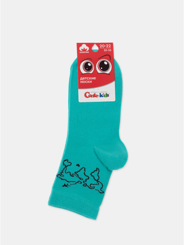 Children's socks CONTE-KIDS, s.20-22, 895 turquoise - 1