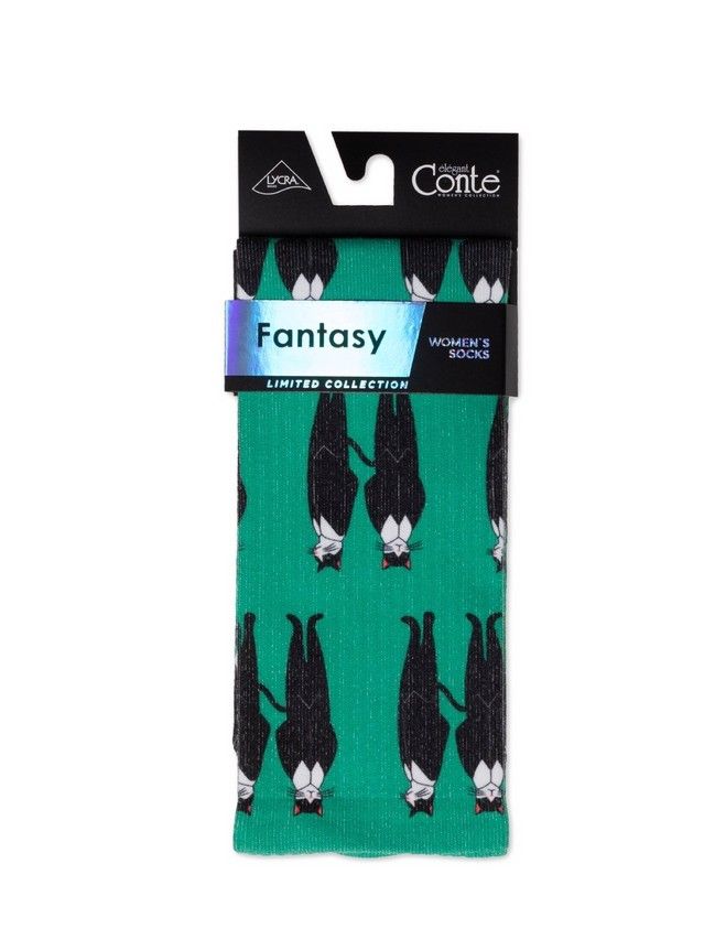 Women's socks CONTE ELEGANT FANTASY, s.23-25, 320 green - 3