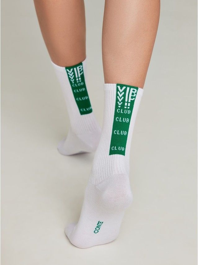 Women's socks CONTE ELEGANT ACTIVE, s.27, 433 white-light green - 2