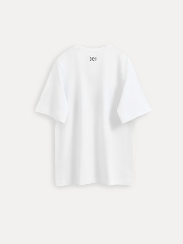 Women's polo neck shirt CONTE ELEGANT LD 3036, s.170-92, white-lingerie - 7