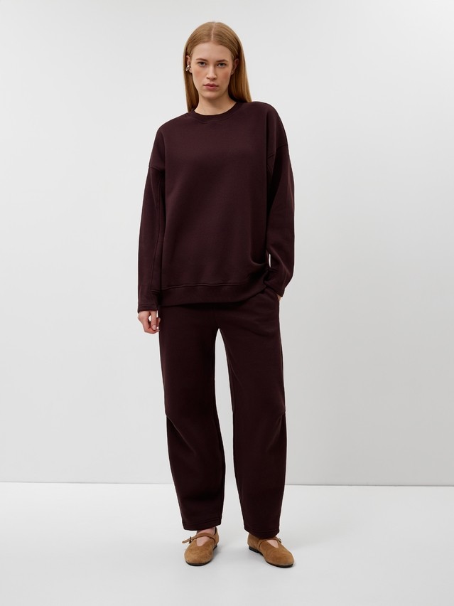 Women's polo neck shirt CONTE LD 3229, s.170-84, dark chocolate - 3