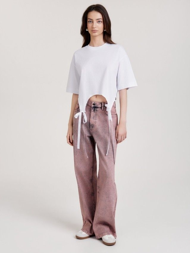 Women's polo neck shirt CONTE LD 3446, s.170-84, white - 2