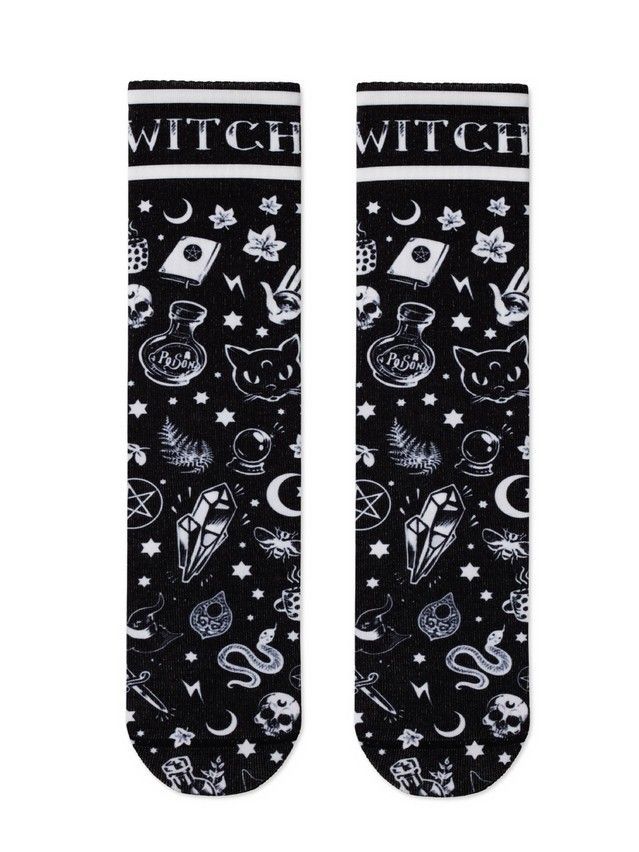 Women's socks CONTE ELEGANT FANTASY, s.23-25, 316 black - 2