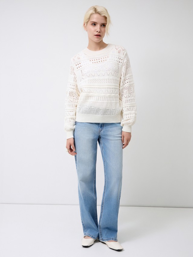 Women's pullover CONTE ELEGANT LDK24111, s.170-84, ecru - 1