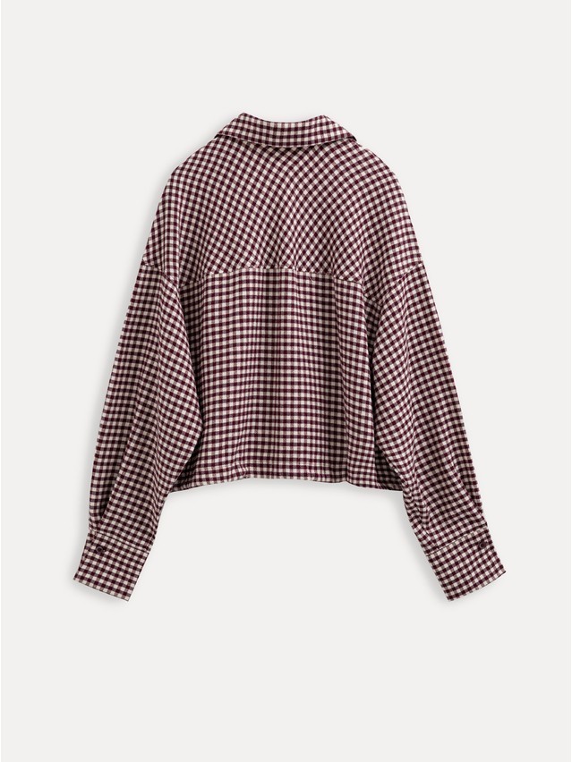 Women's shirt CONTE LRU 3611, s.170-84-90, burgundy-ecru check - 8