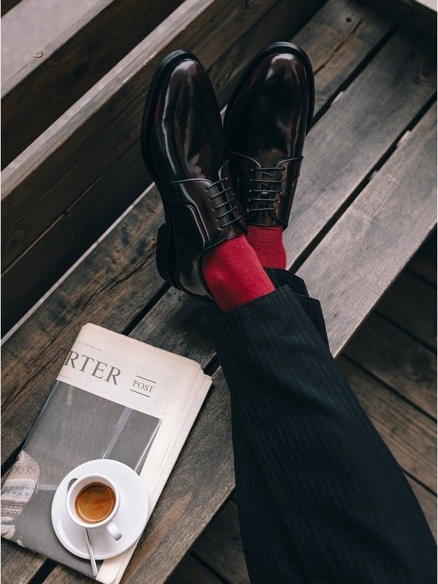 Men's socks DiWaRi HAPPY, s. 40-41, 000 red - 1
