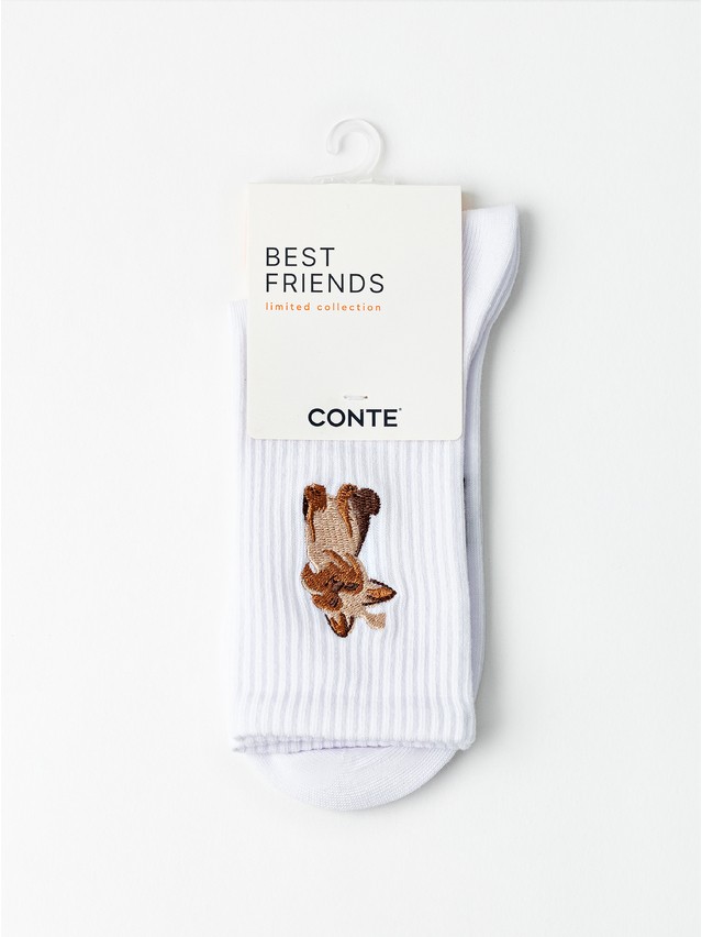 Women's socks CONTE FANTASY, s.23-25, 1096 white - 4