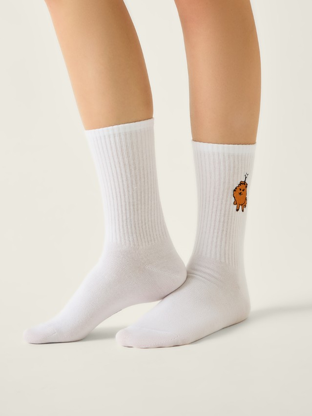 Women's socks CONTE FANTASY, s.23-25, 1079 white - 2