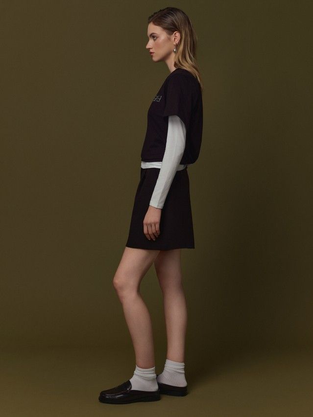 Women's polo neck shirt CONTE ELEGANT LD 3029, s.170-92, black-freelancer - 5