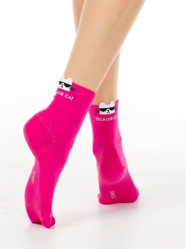 Women's socks CONTE ELEGANT CLASSIC, s.23, 250 fuchsia - 2