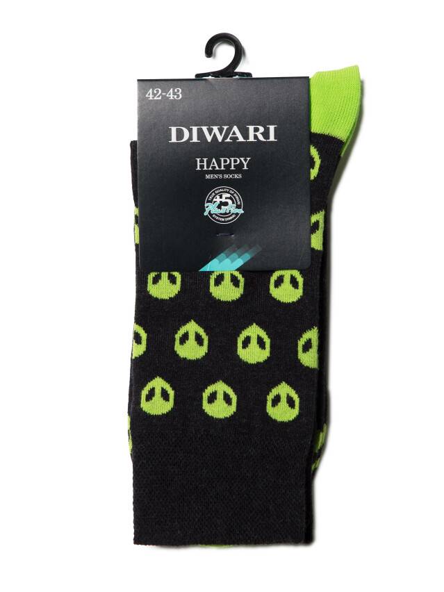 Men's socks DiWaRi HAPPY, s. 40-41, 077 black - 2