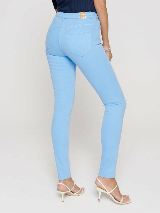 Skinny jeans with High rise CON-237, s.170-102, washed lavander blue - 3