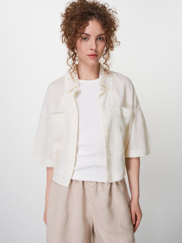 Women's shirt CONTE LRU 3585, s.170-84-90, ecru - 4