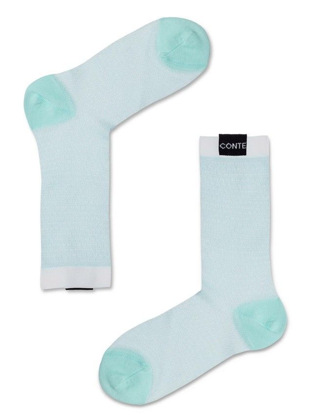 Women's socks CONTE ELEGANT FANTASY, s.23, 235 pale turquoise - 4