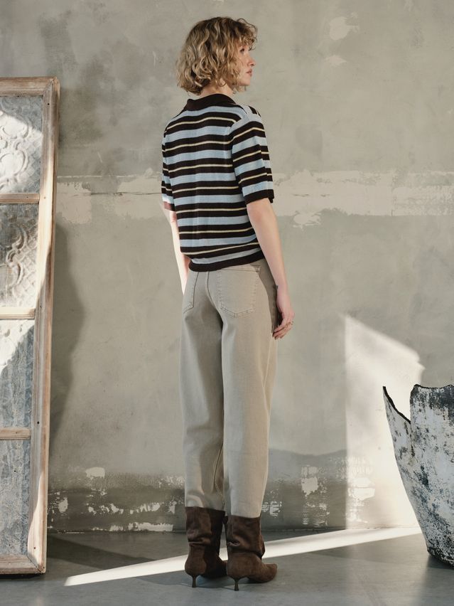 Women's pullover CONTE LDK25139, s.170-84, brown-blue-yellow - 2