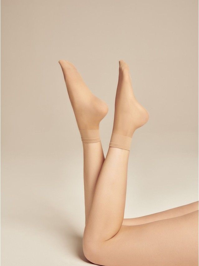 Women's socks CONTE ELEGANT SOLO 20 (2 pairs),s.23-25, natural - 1