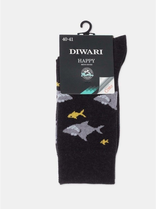 Men's socks DiWaRi HAPPY, s. 40-41, 058 black - 4