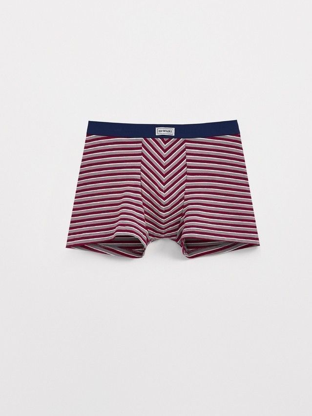 Men's underpants DIWARI BASIC MSH 2956, s.78,82, bordo-grey strip - 1