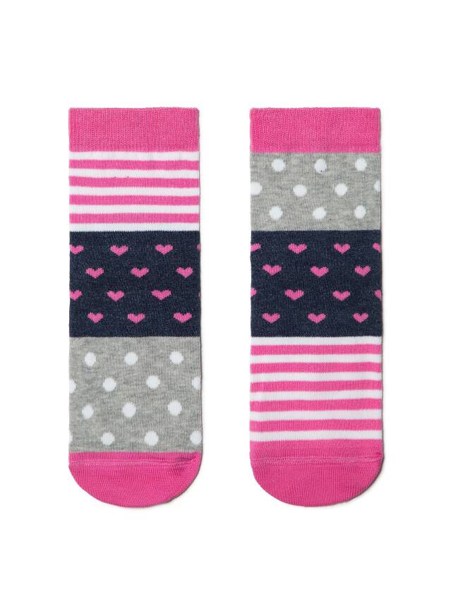 Children's socks CONTE-KIDS CHEERFUL LEGS, s.24-26, 282 grey-pink - 1