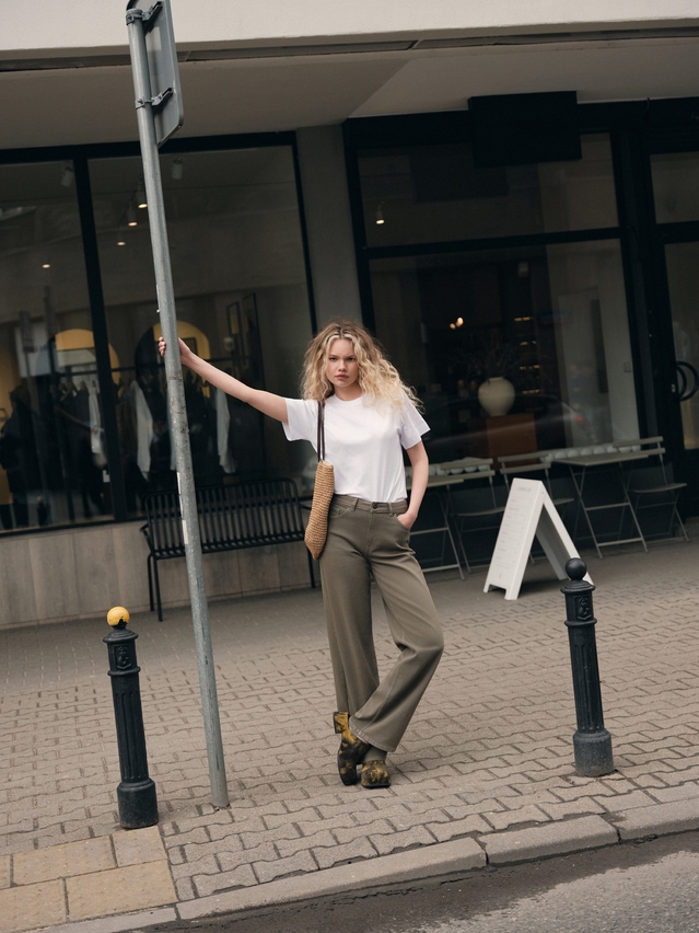Women's polo neck shirt CONTE ELEGANT LD 3206, s.170-84, white-3conte - 2