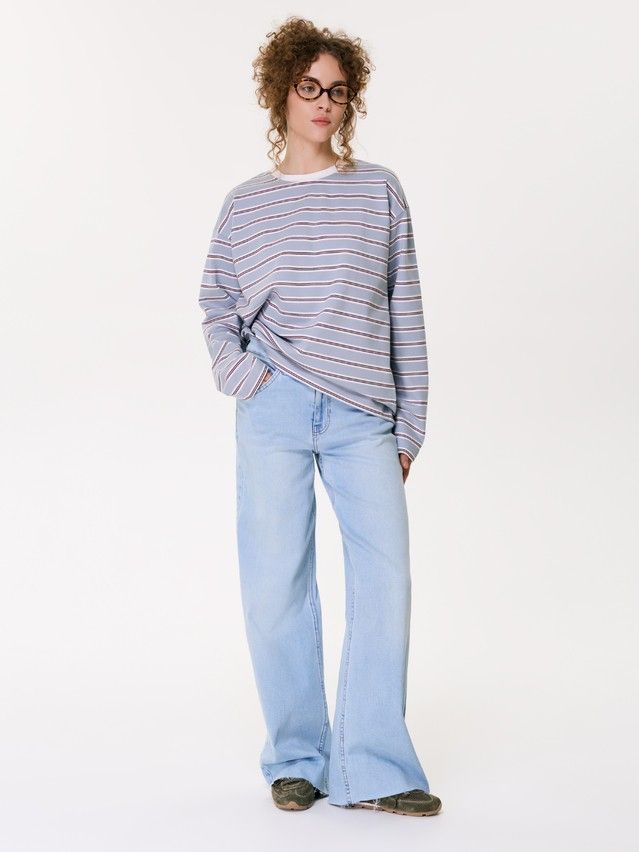 Women's jumper CONTE LD 3591, s.170-84, grey-wine-ecru - 3