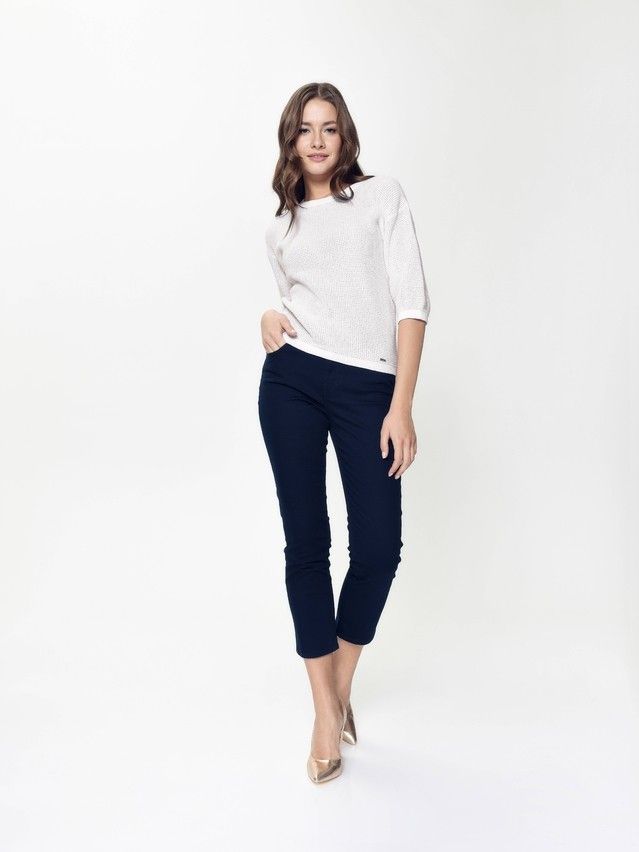 Women's polo neck shirt CONTE ELEGANT LDK052, s.170-84, blue frost - 4