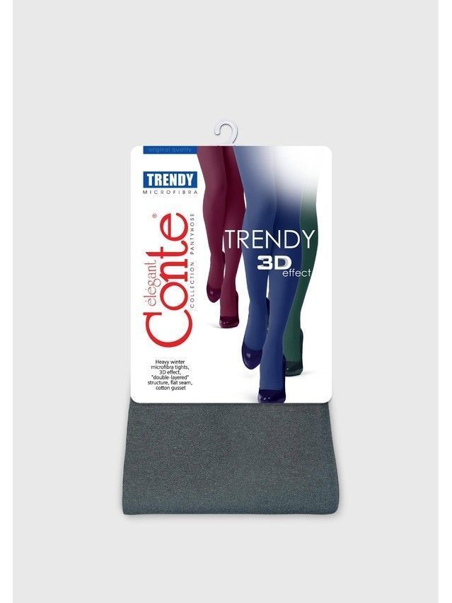 Women's tights CONTE ELEGANT TRENDY MELANGE, s.2, verde - 5