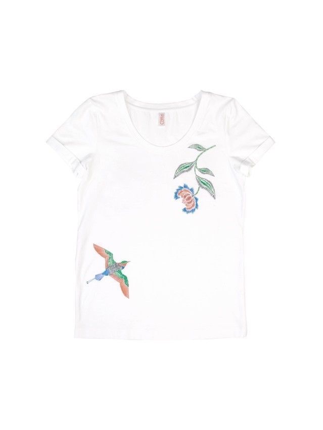 Women's polo neck shirt CONTE ELEGANT LD 736, s.170-100, white - 5
