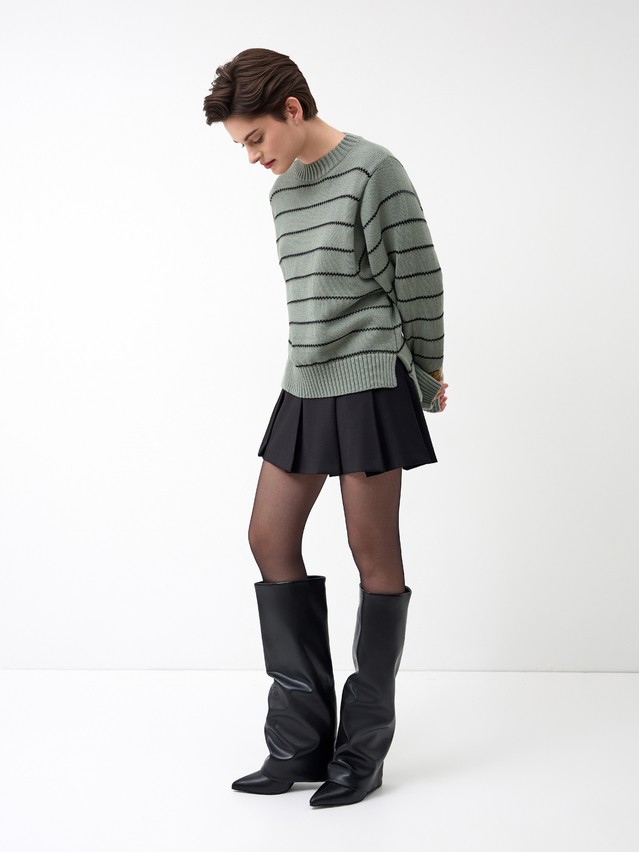 Women's pullover CONTE ELEGANT LDK24114, s.170-84, khaki-black - 1