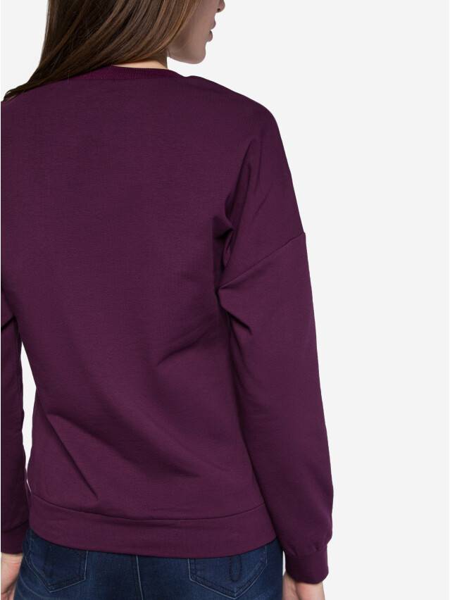 Women's polo neck shirt CONTE ELEGANT LD 843, s.170-100, plum - 2