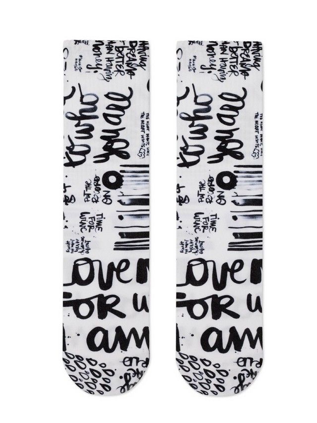 Women's socks CONTE ELEGANT FANTASY, s.23-25, 315 white - 2