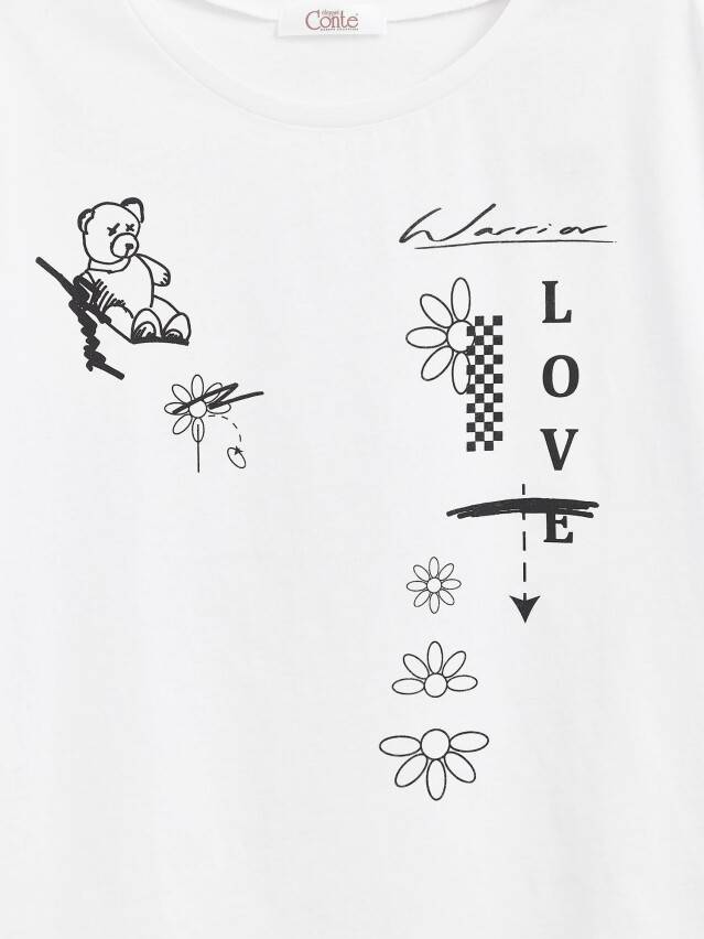Women's polo neck shirt CONTE ELEGANT LD 1789, s.170-92, white - 6