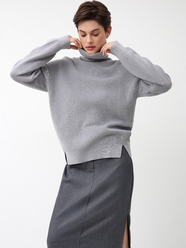 Women's pullover CONTE ELEGANT LDK24108, s.170-84, dark gray melange - 1