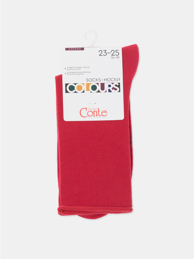 Women's socks CONTE ELEGANT COLOURS, s.23-25, 000 red - 5