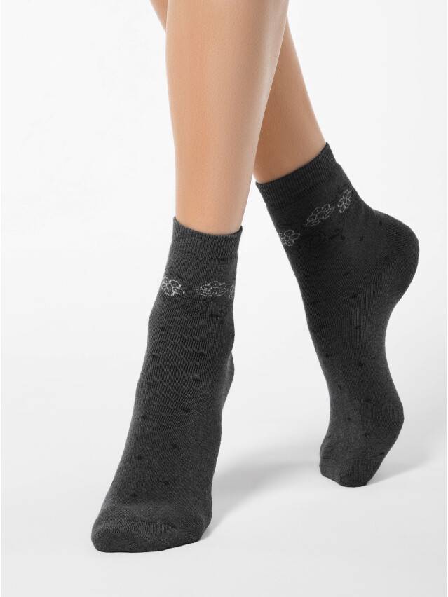 Women's socks CONTE ELEGANT COMFORT, s.23, 034 dark grey - 1