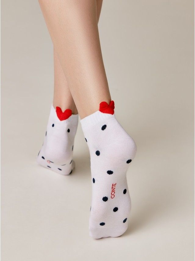 Women's socks CONTE ELEGANT ACTIVE, s.23, 222 white - 1