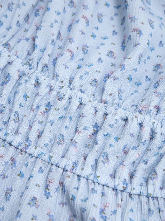 Women's blouse CONTE LBL 3472, s.170-84-90, blue-flowers - 6