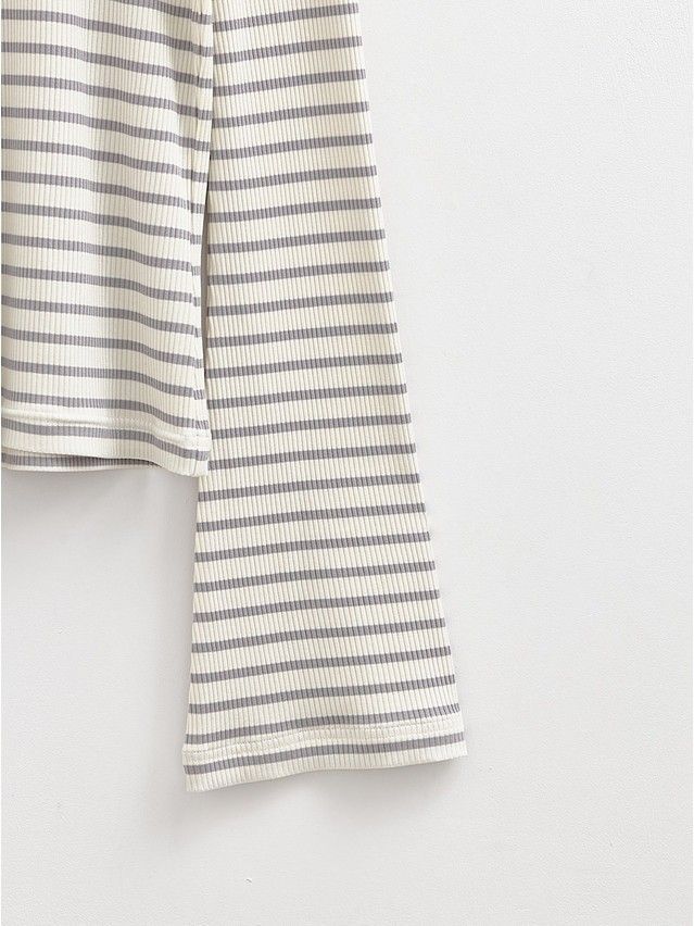 Women's polo neck shirt CONTE ELEGANT LD 2798, s.170-92, grey-milk - 8