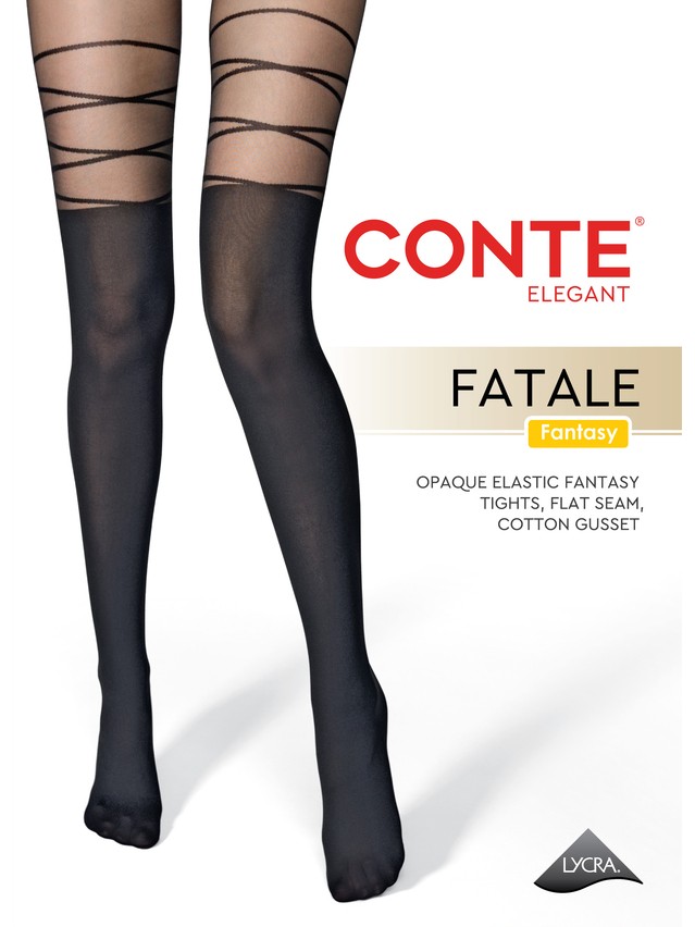Women's tights CONTE ELEGANT FATALE, s.2, nero - 6