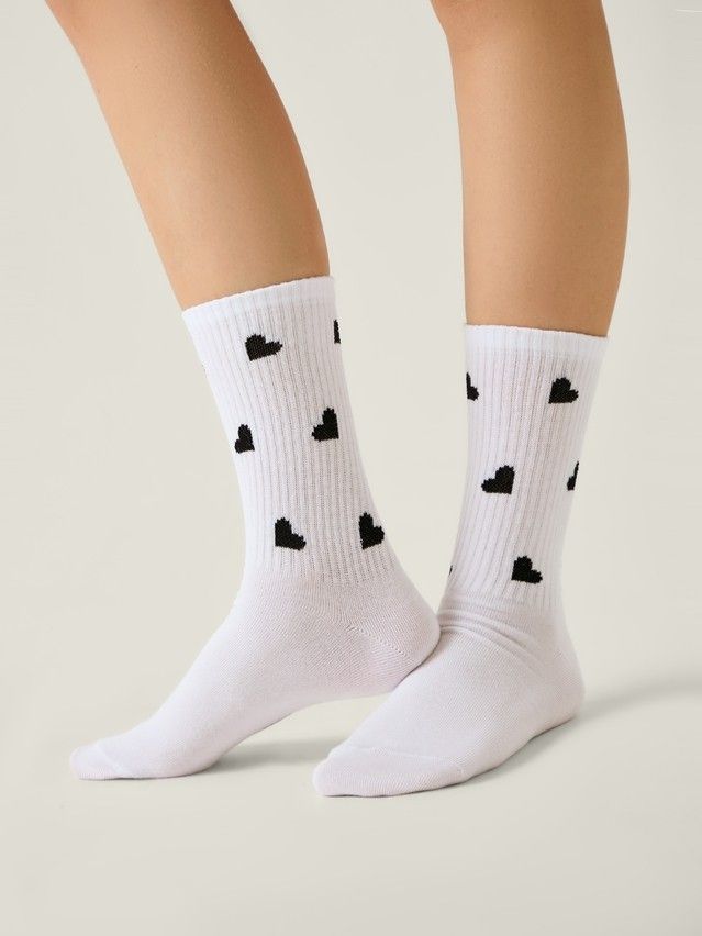Women's socks CONTE ELEGANT ACTIVE, s.23-25, 708 white - 2